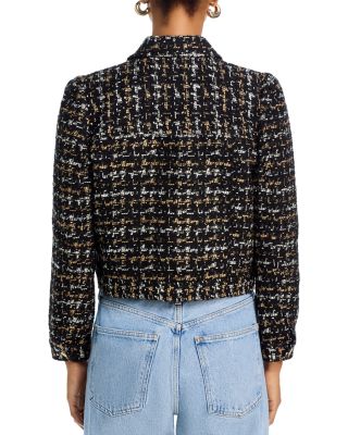 ★送料・関税込★GLOWNY★NELLE TWEED JACKET★ Cropped tweed jacket | SLY010