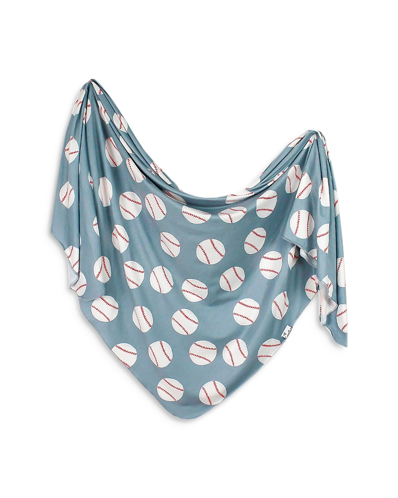 Copper Pearl Slugger Swaddle Blanket In Navy