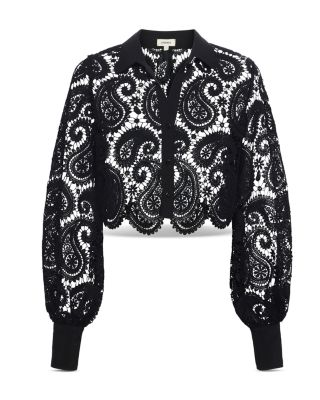 Odelia Lace Crop Blouse