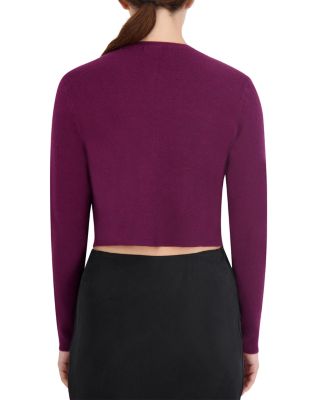 Cropped Crewneck Cardigan