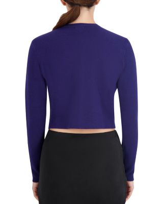 Cropped Crewneck Cardigan