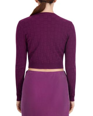 Basketweave Knit Cardigan