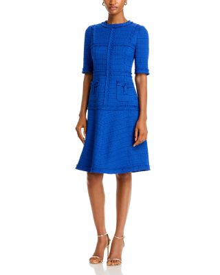 Teri Jon by Rickie Freeman - Tweed Geometric Stripe Dress