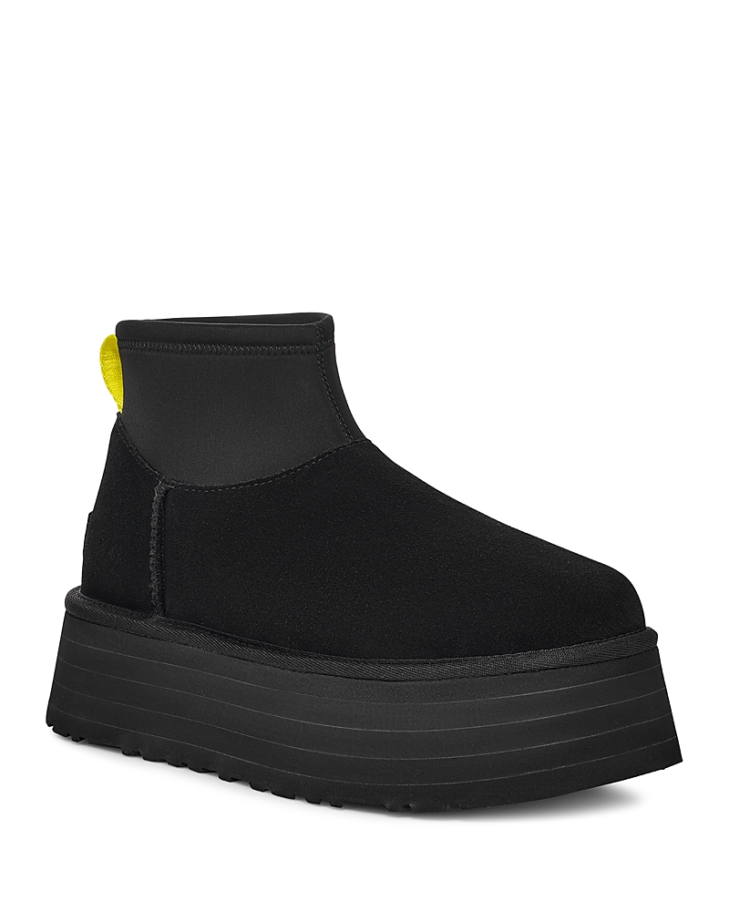 Ugg 50mm Classic Mini Dipper Suede Boots In Black