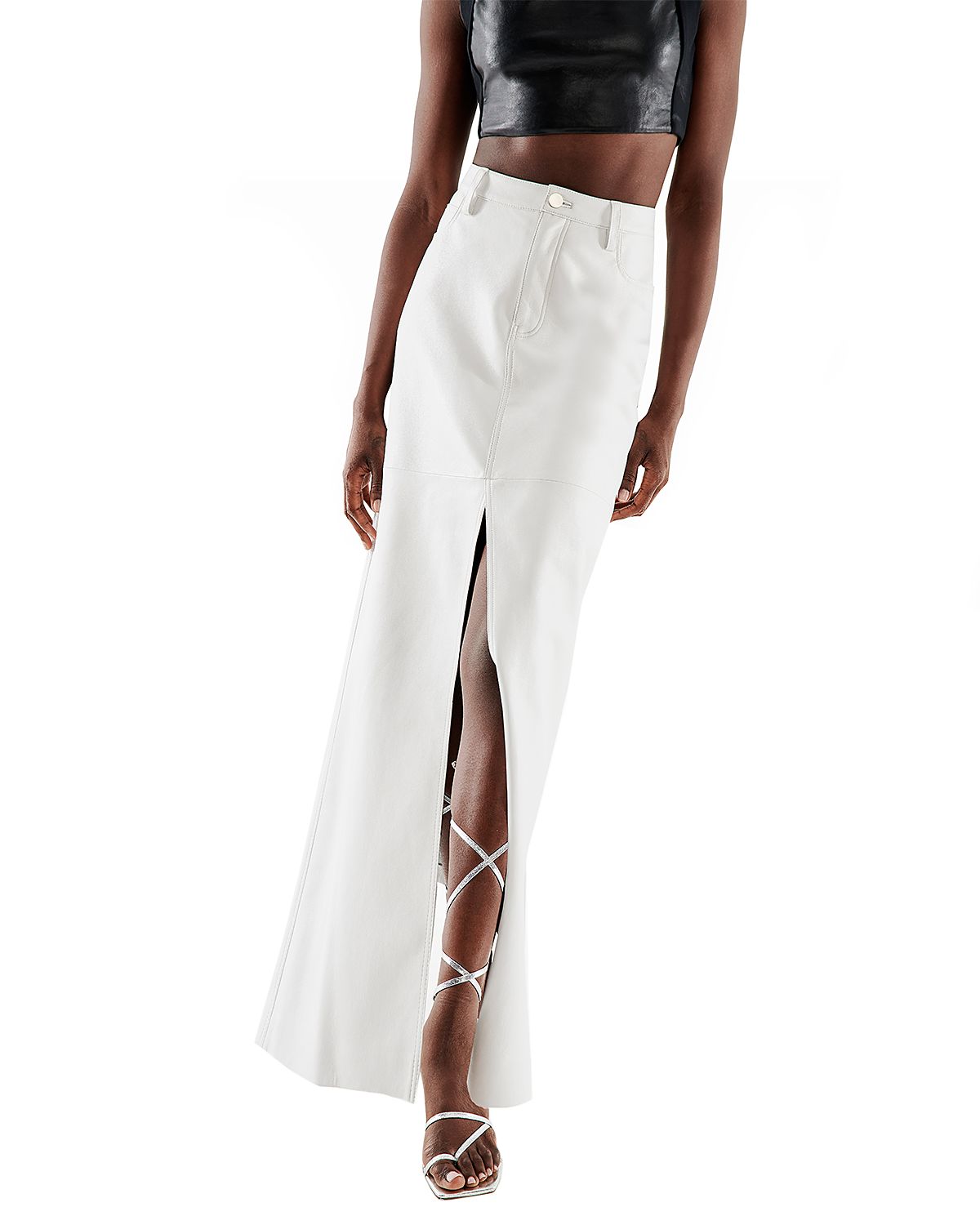 As by Df Imogen Recycled Leather Skirt