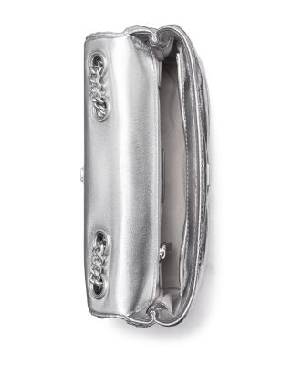 Small Kira Metallic Diamond Quilt Convertible Shoulder Bag