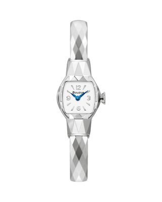 Bulova - Women's Archive American Girl Silver-Tone Stainless Steel Watch