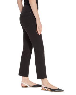 High Rise Ankle Baby Bootcut Jeans in Black