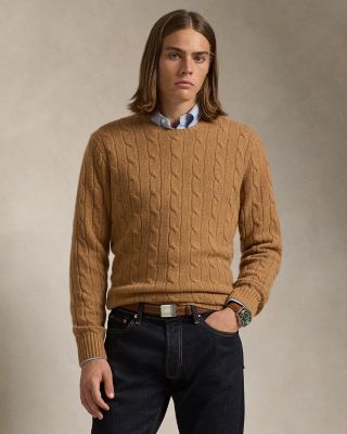 Cashmere Cable Knit Crewneck Sweater