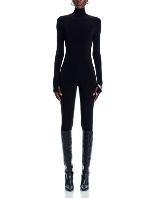 Mock Neck Catsuit