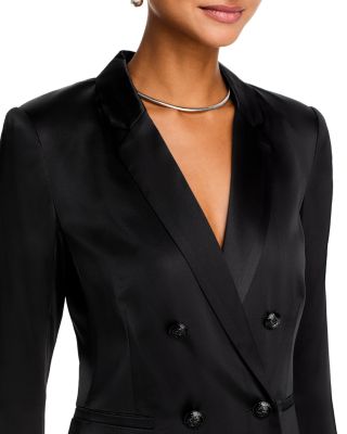 Colin Silk Double Breasted Blazer