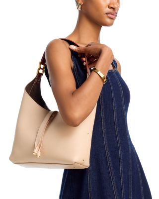 Marcie Small Leather Hobo Bag