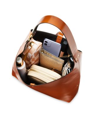 Marcie Small Leather Hobo Bag