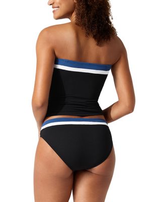 Island Cays Color Block Bandeau Tankini Top