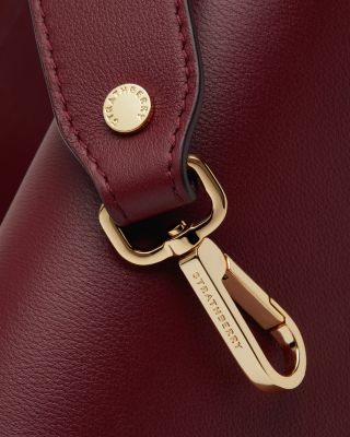 East West Mini Multi Strap Oxblood Crossbody