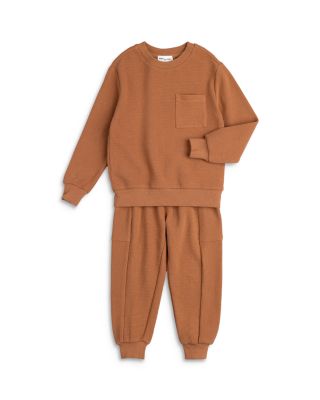 Miles The Label - Boys' Cotton Ottoman Sweatshirt & Joggers Set - Baby