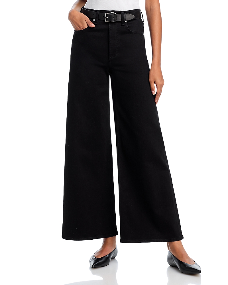rag & bone Flexi Sofie High Rise Wide Leg Jeans in Black