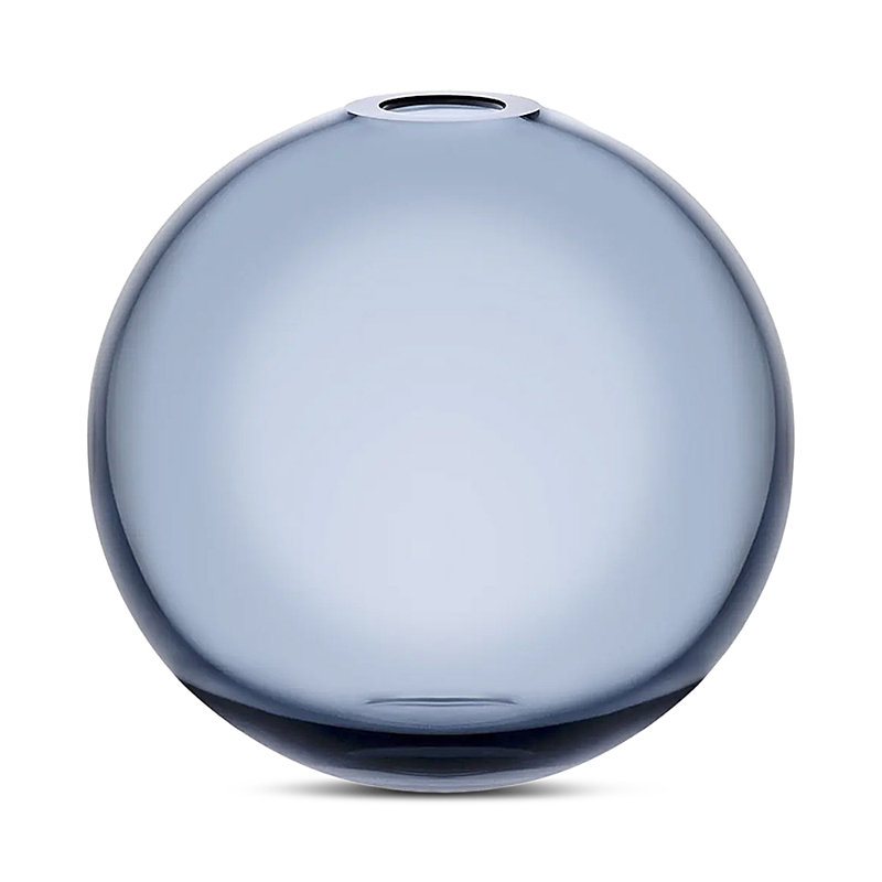 Nude Glass Small Mars Vase, Steel Blue