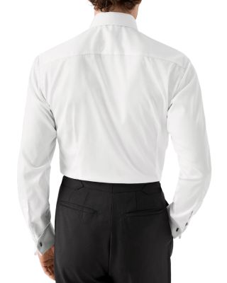 Contemporary Fit Striped Bib Evening Shirt