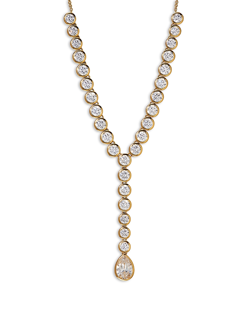 Nadri Cubic Zirconia Bezel Lariat Necklace