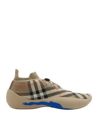 Burberry - Men's Neptune Knit Check Sneakers