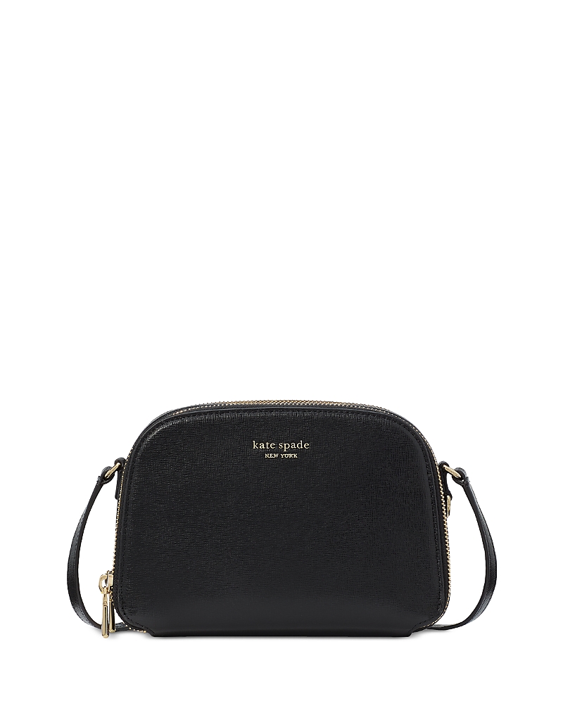 Kate Spade New York Devin Mini Saffiano Leather Double Zip Dome Crossbody · OS