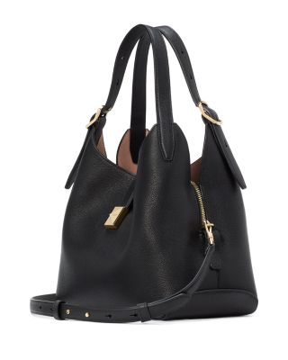 Deco Pebbled Leather Small Crossbody Tote