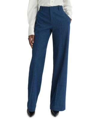 Vince - Pintuck Twill Wide Leg Trousers