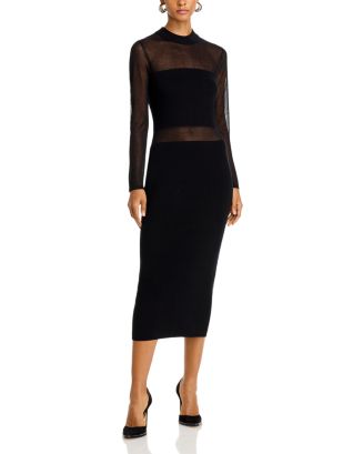 long knit beach dress Grove Ribbed Maxi Dress in Charcoal