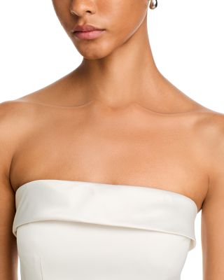 Strapless Satin Dress