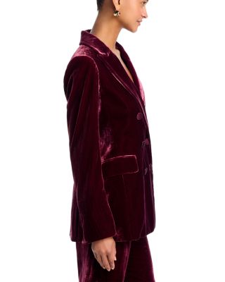 Ellette Dickey Velvet Double Breasted Jacket