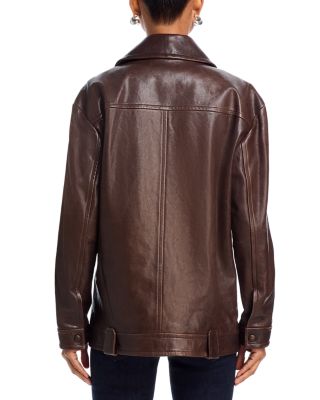 Thandie Leather Dickey Jacket