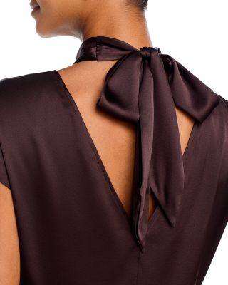 Leilany High Neck Draped Top