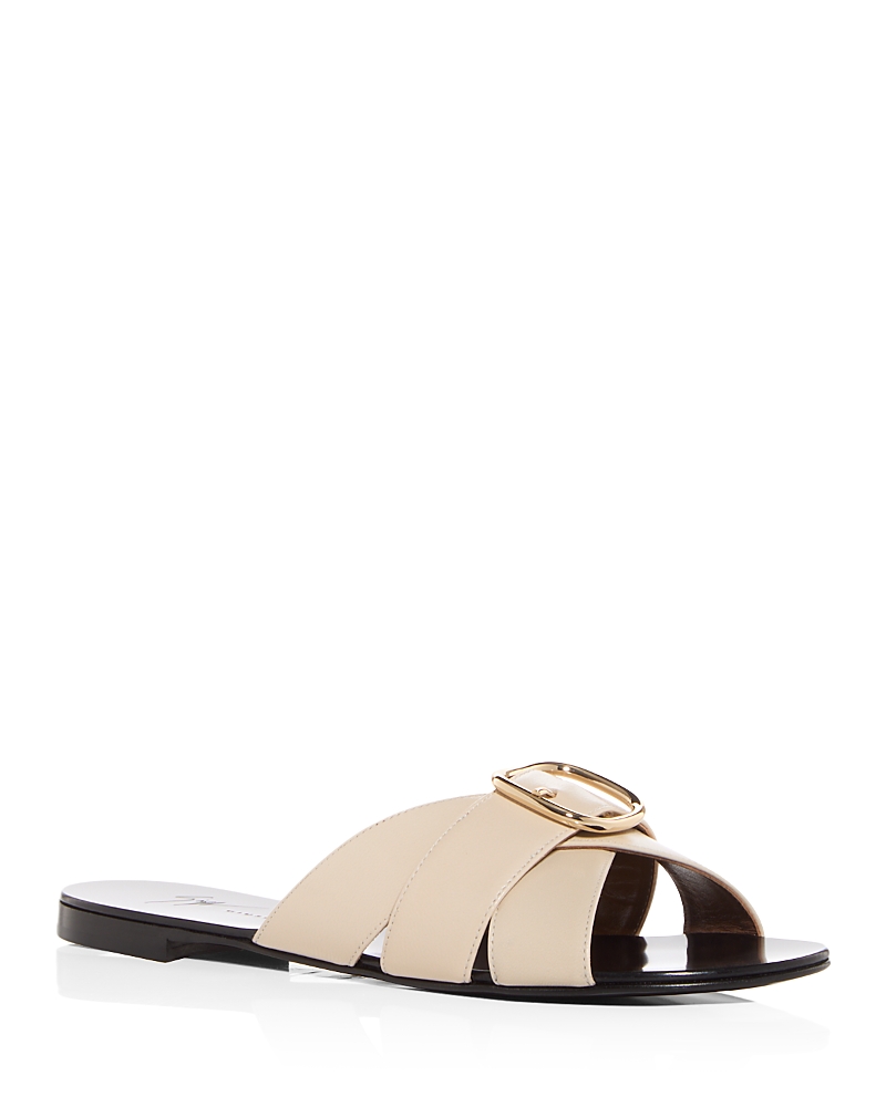 Giuseppe Zanotti Women's Geraldhine Buckle Slide Sandals In Insomnia