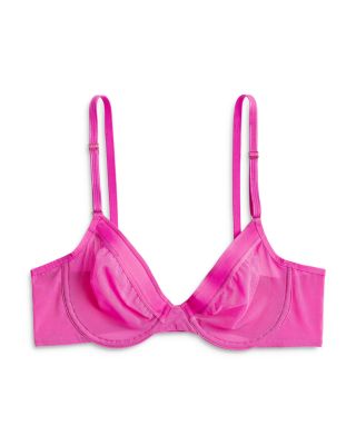 Unlined Mesh Underwire Bra