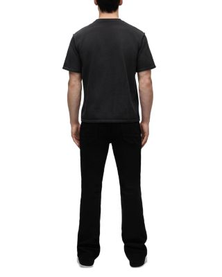 Walker Kick Flare Bootcut Jeans in Raven Black