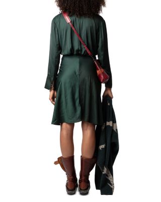 Rozo Twist Front Satin Dress