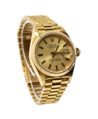 Oyster Perpetual President Datejust Automatic Watch in Gold 26mm