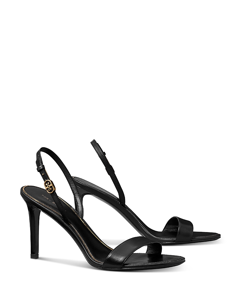 Tory Burch Women's Double T Buckle Heel Sandals