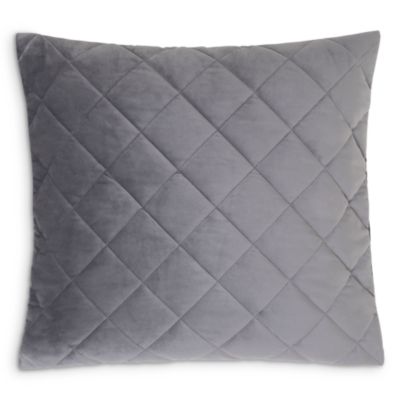 Quilted Velvet Decorative Cushion, 20" x 20" - Exclusive