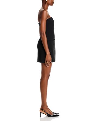 Azra Twill Strapless Mini Dress