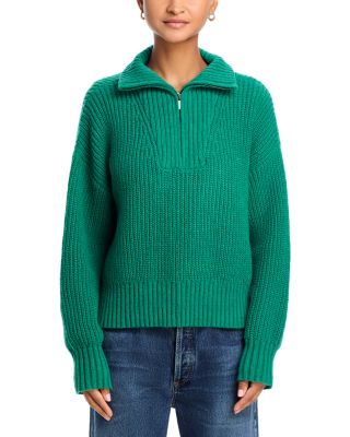 Half Zip Mock Neck Sweater- Exclusive
