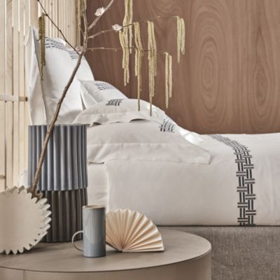 Basketweave Embroidery Bedding Collection