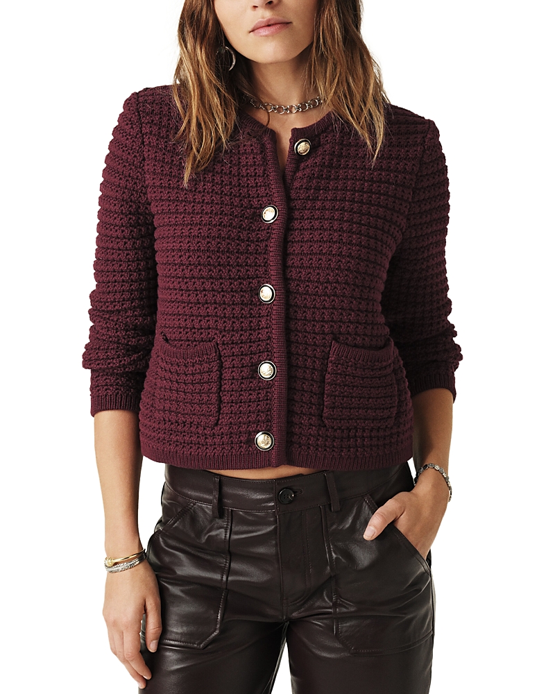 ba & sh Gaspard Crewneck Cardigan Sweater