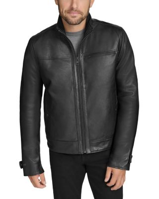 Andrew Marc - Skeld Leather Bomber Jacket