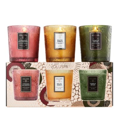 Voluspa - Restoration Demi Trio 5 oz. Candle Gift Box, Set of 3