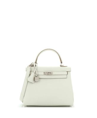 Pre-Owned HERMÈS - Kelly 25 Handbag Light Togo with Palladium Hardware