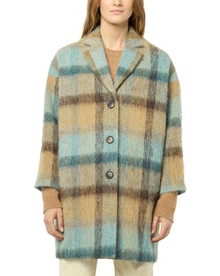 Gerard Darel Leonille Plaid Coat