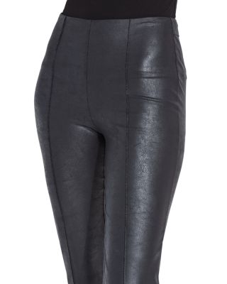 Elysse Foiled Faux Leather Bootcut Pants