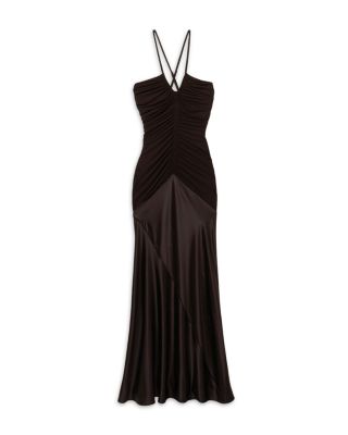 REISS Paula Plunge Neck Maxi Dress | Bloomingdale's Women
